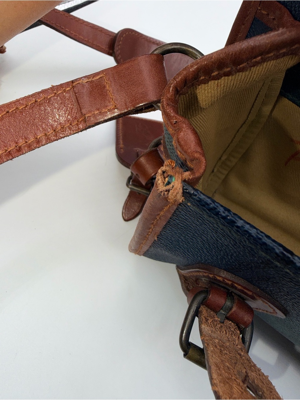Vintage Plaid Barrel Polo Ralph Lauren Crossbody Bag - Picture 9 of 11